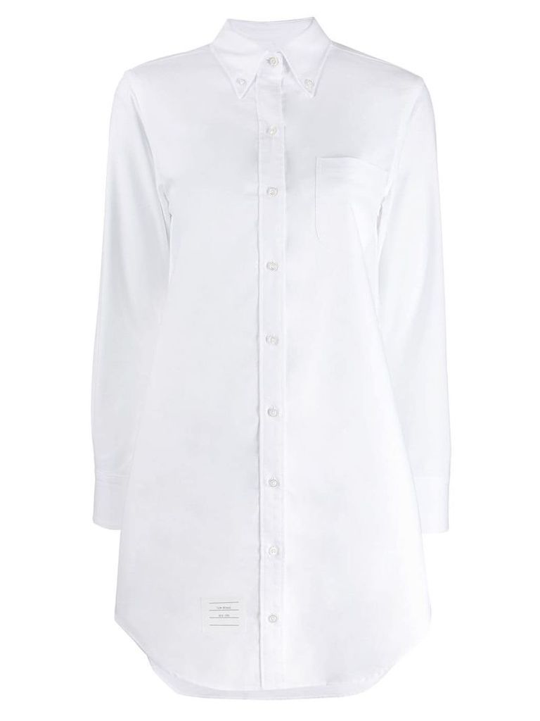 Thom Browne long-sleeve poplin shirt - White