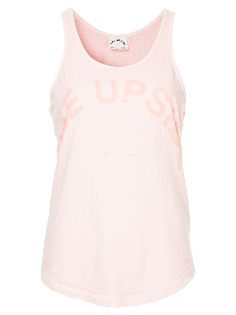 The Upside front logo tank-top - PINK