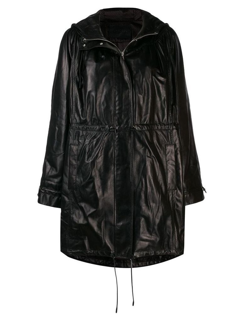 Drome hooded coat - Black