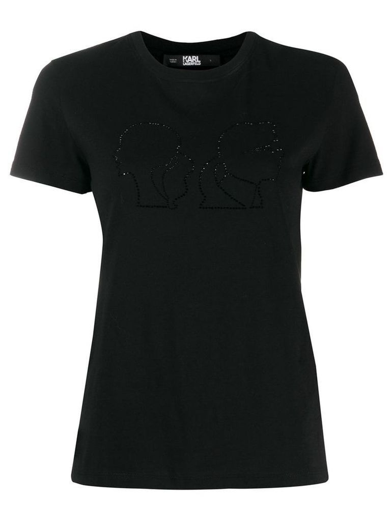 Karl Lagerfeld Karl X Olivia Profile T-shirt - Black