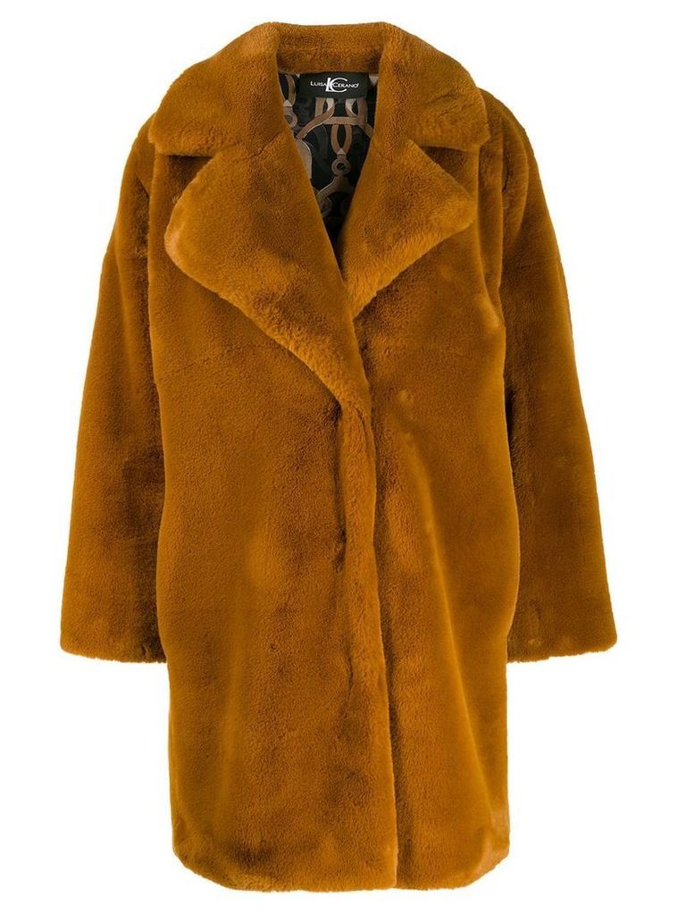 Luisa Cerano Teddy faux-fur coat - NEUTRALS