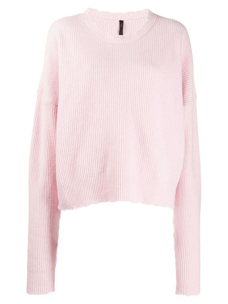 UNRAVEL PROJECT relaxed fit jumper - PINK