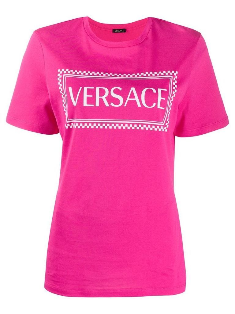 Versace 90's vintage logo print T-shirt - PINK