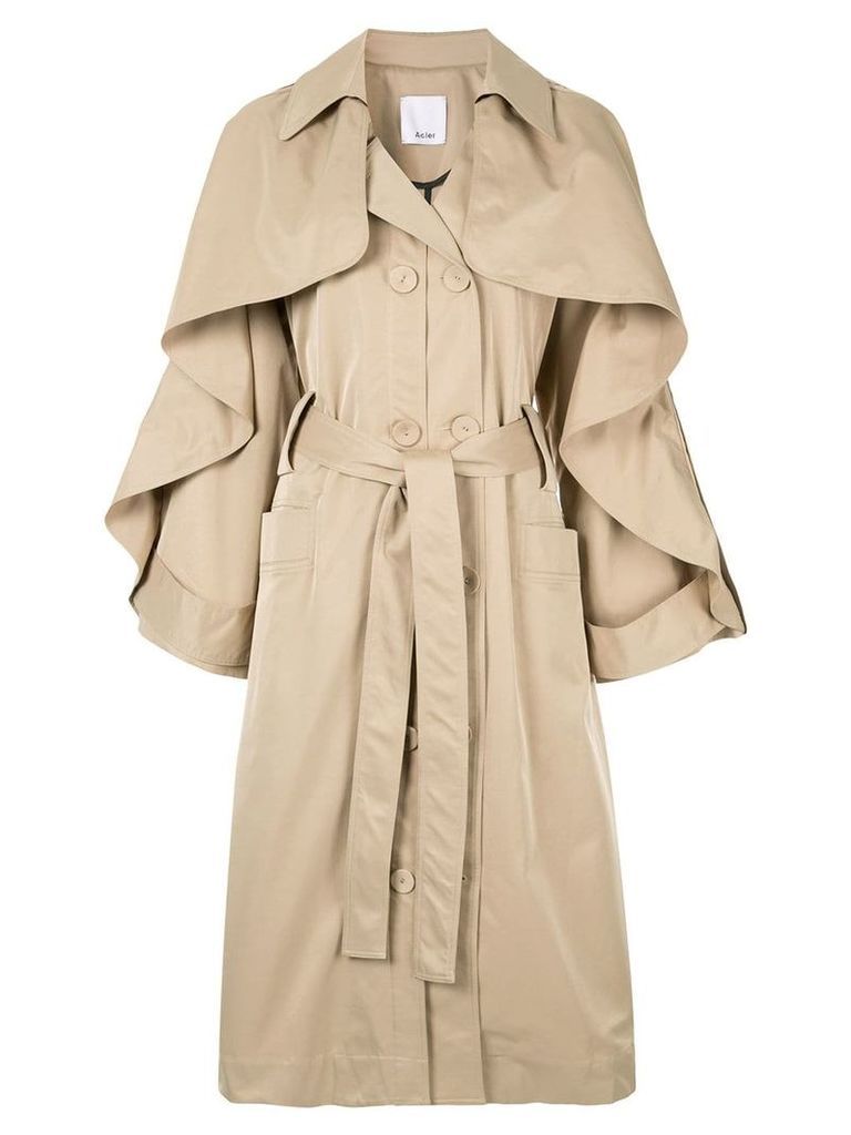 Acler Fairfax trench coat - Brown