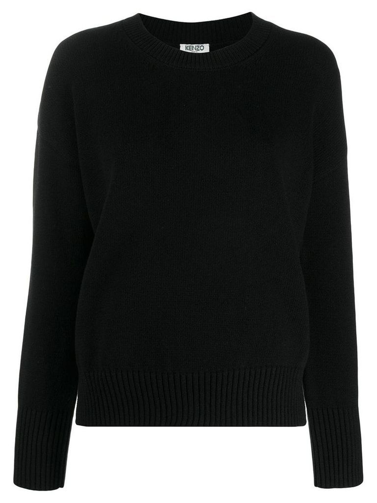 Kenzo logo knit jumper - Black