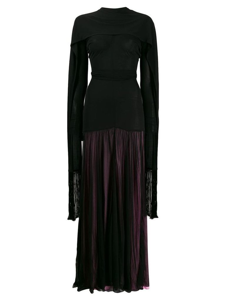 JW Anderson belted scarf maxi dress - Black