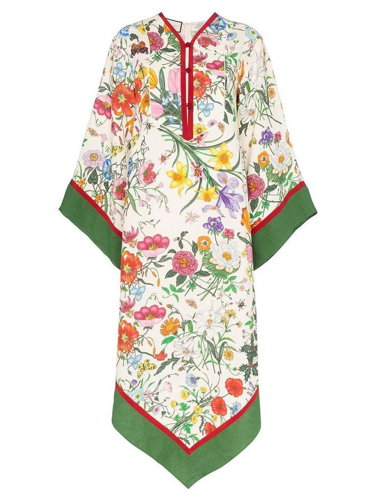 Gucci floral print Kimono dress - Multicolour