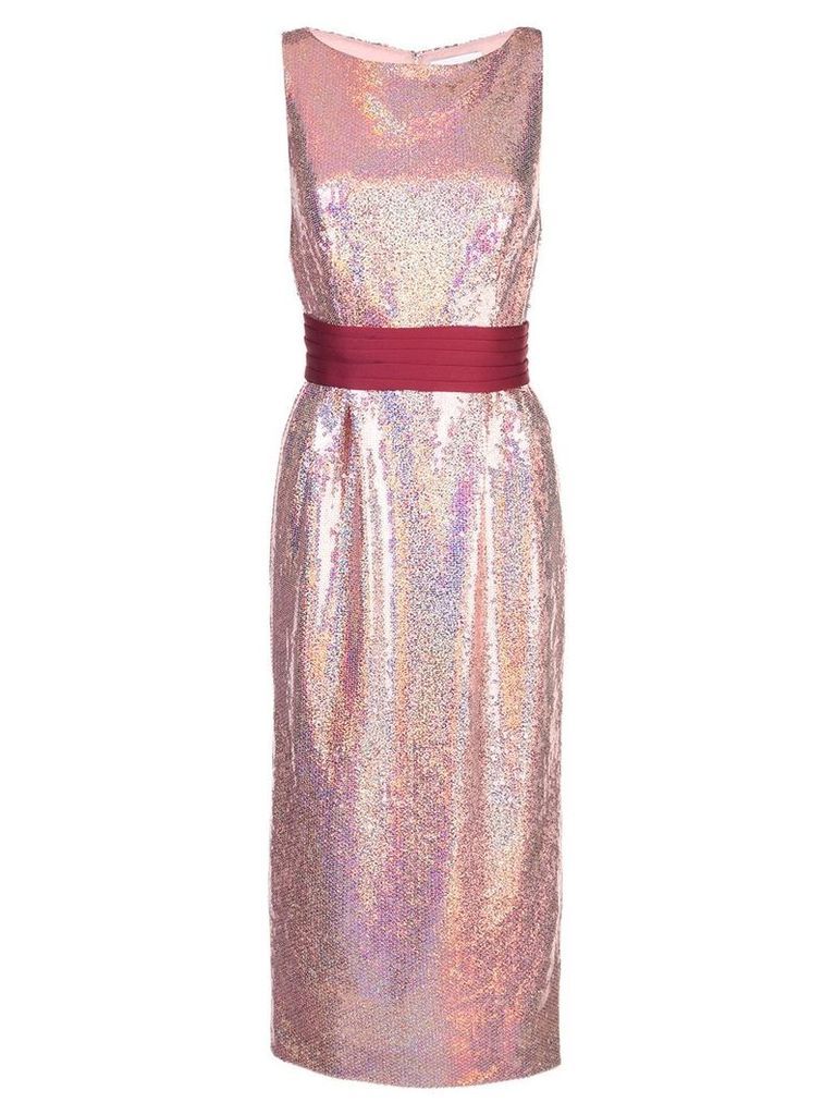 Markarian sequined midi dress - PINK