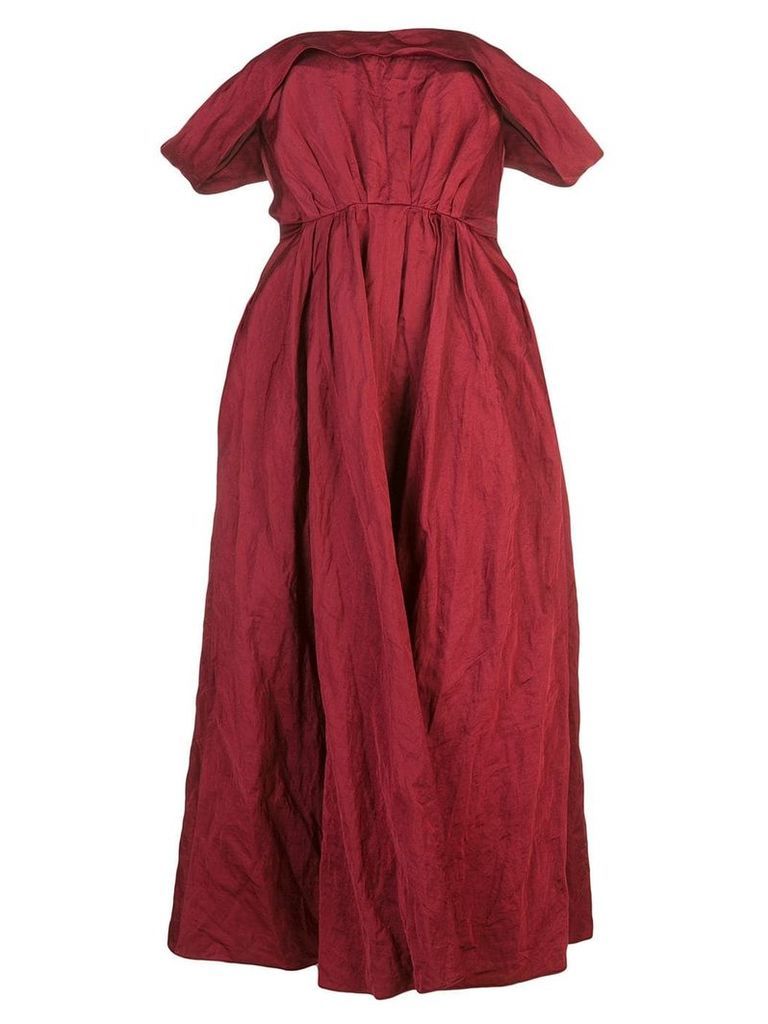 Brock Collection off-shoulder midi dress - Red