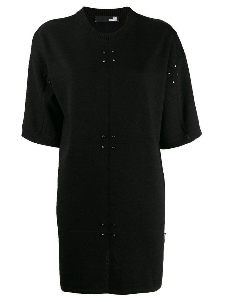 Love Moschino short stud-embellished dress - Black