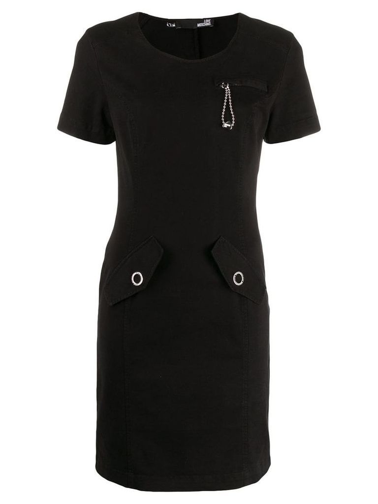 Love Moschino short slim-fit dress - Black