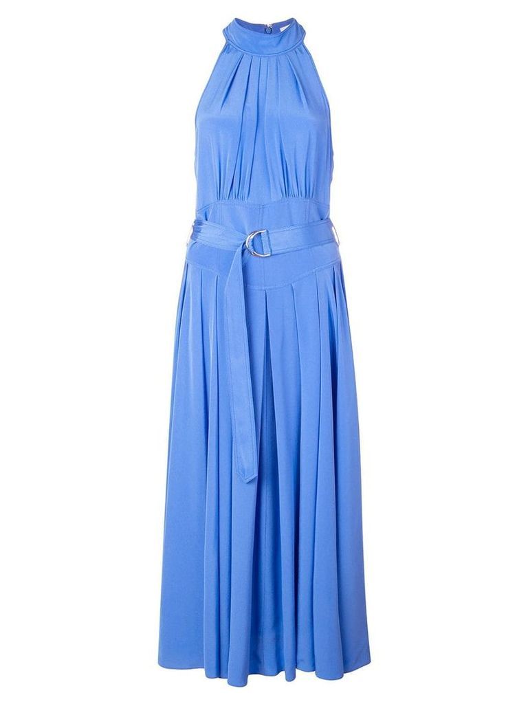 Diane von Furstenberg crepe de chine halterneck dress - Blue