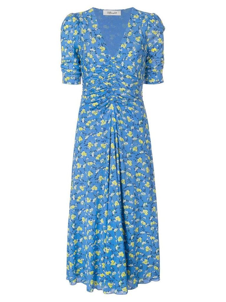 Diane von Furstenberg Koren floral print dress - Blue