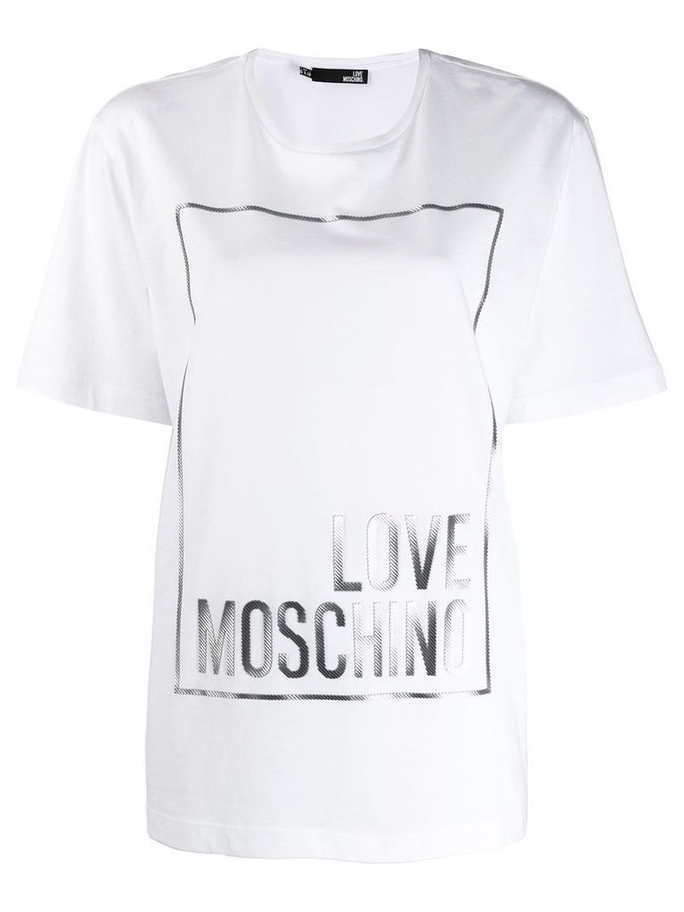 Love Moschino printed T-shirt - White