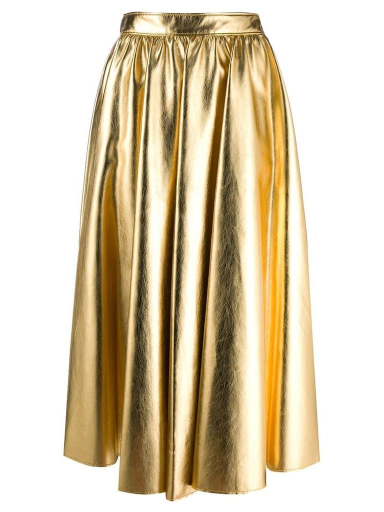 MSGM pleated skirt - GOLD