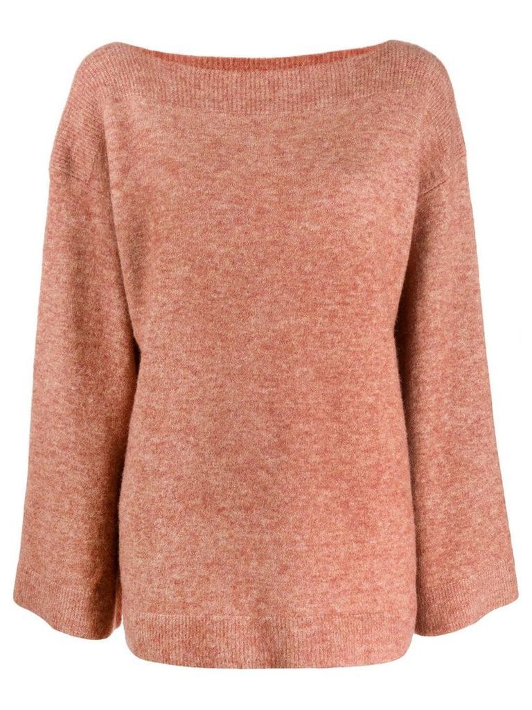 3.1 Phillip Lim boat neck knitted sweater - NEUTRALS