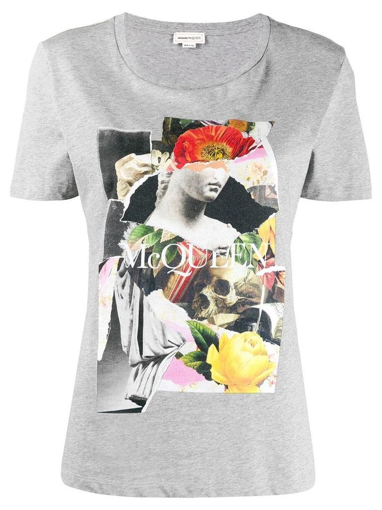 Alexander McQueen printed T-shirt - Grey