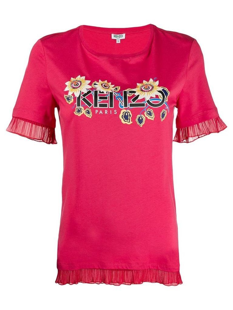 Kenzo logo printed T-shirt - PINK