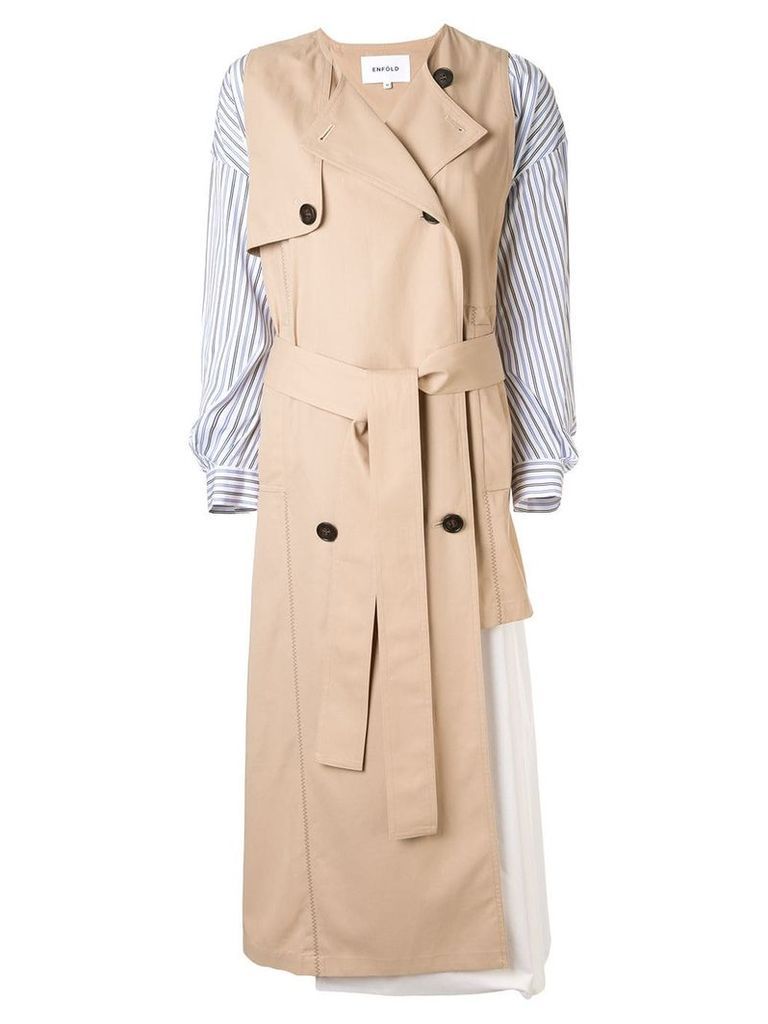Enföld trench style dress - Brown