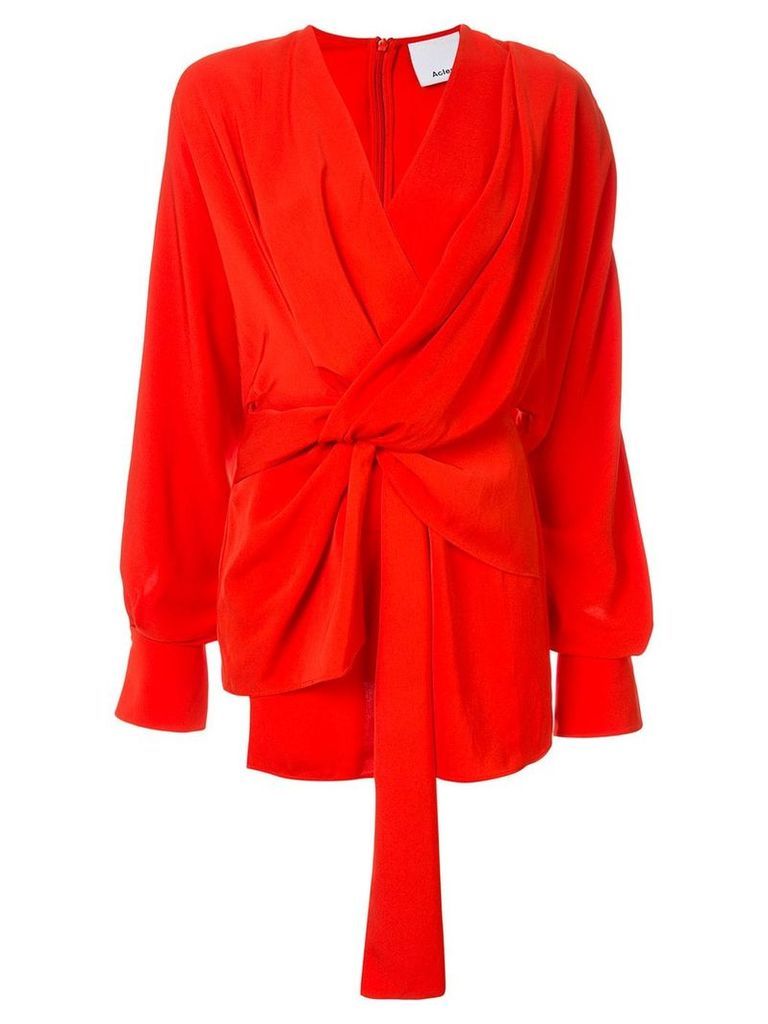 Acler Jenkins twist blouse - Red