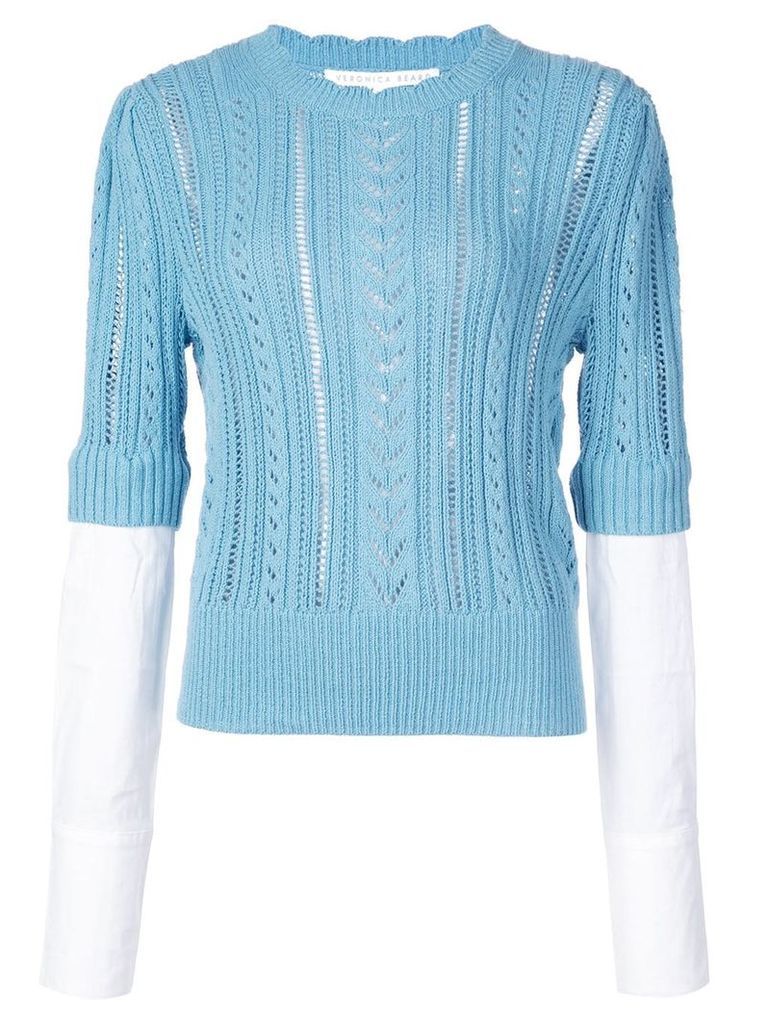 Veronica Beard fine knit sweatshirt - Blue