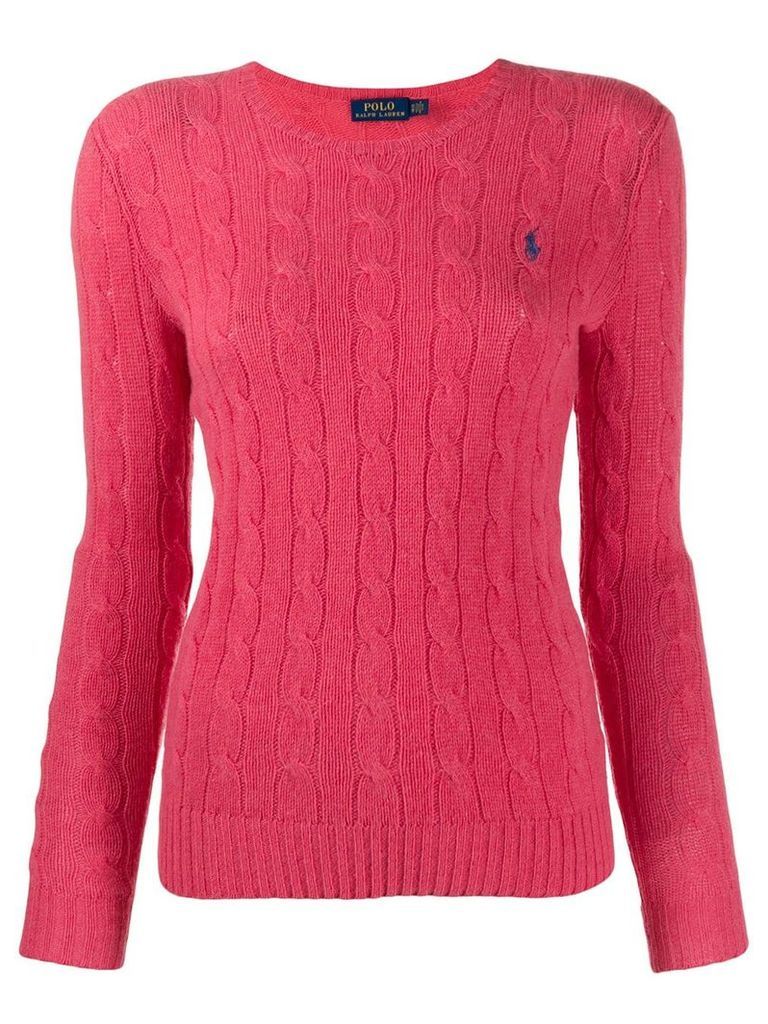 Polo Ralph Lauren cable knit long sleeve jumper - Red