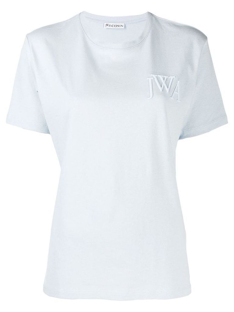 JW Anderson embroidered logo T-shirt - Blue