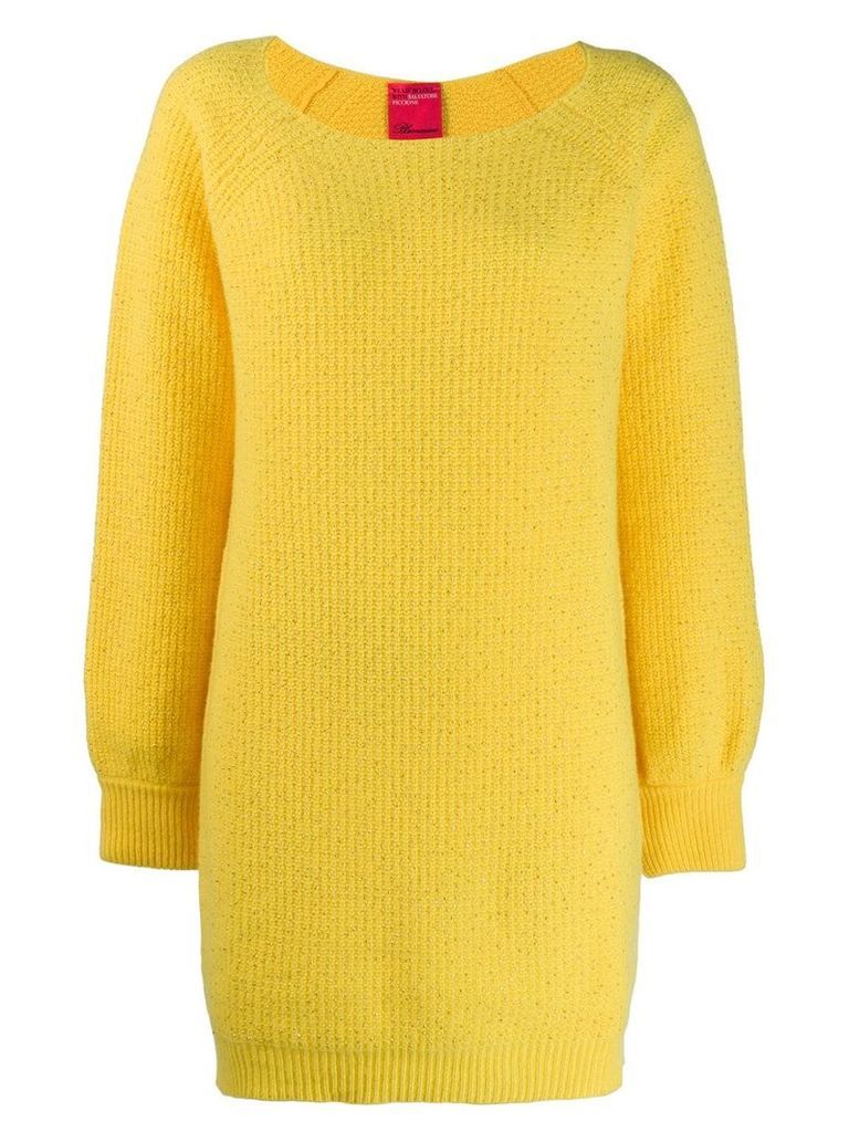 Blumarine x Salvatore Piccione knitted dress - Yellow