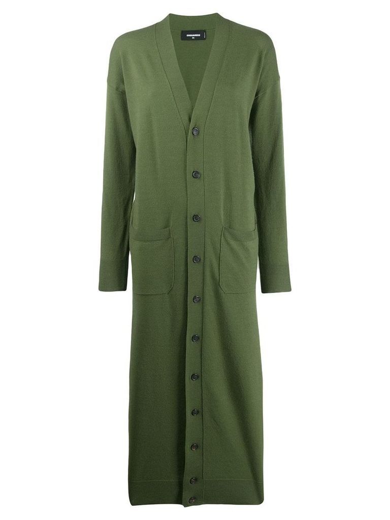 Dsquared2 long cardigan - Green