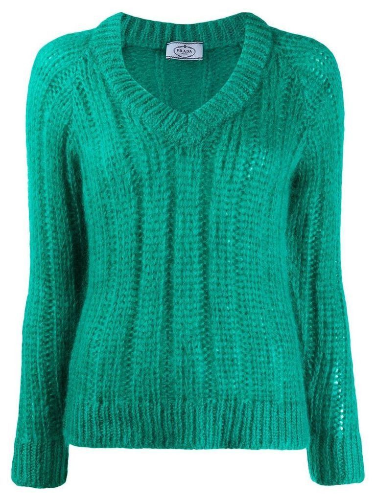 Prada chunky knit jumper - Green