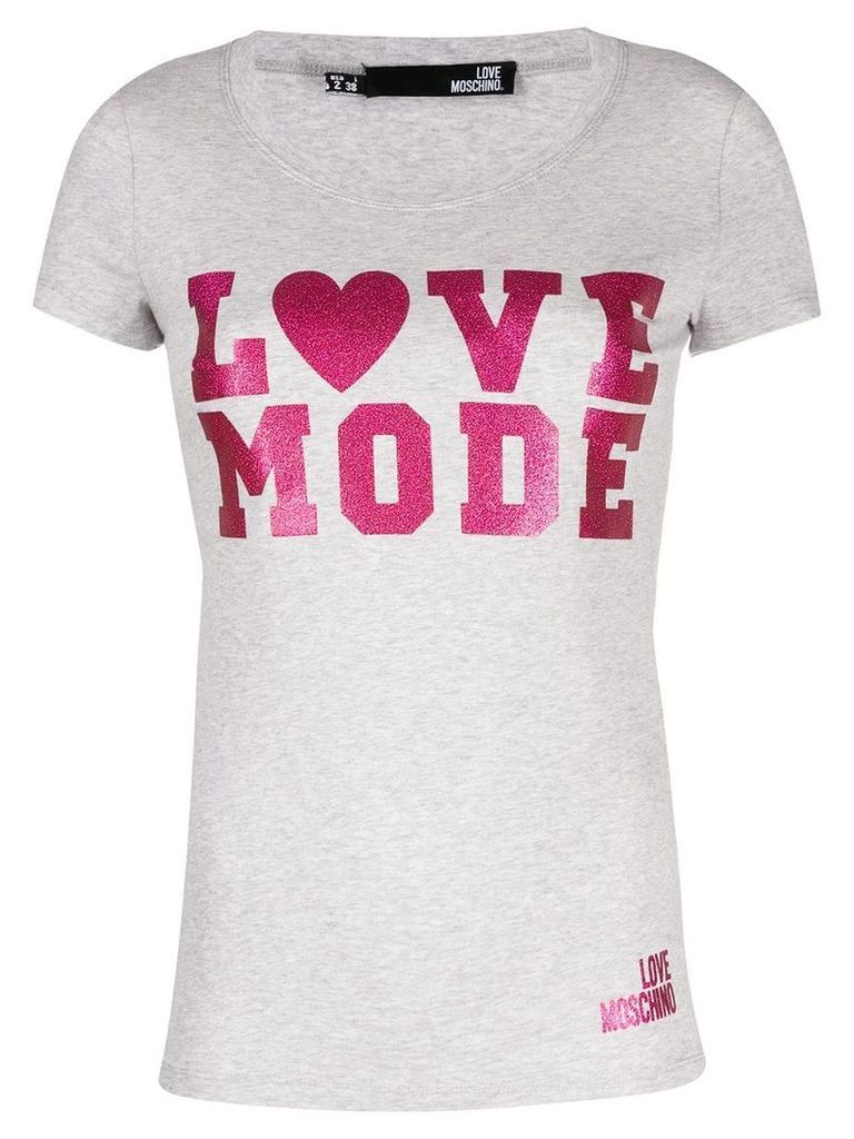 Love Moschino Love Mode T-shirt - Grey