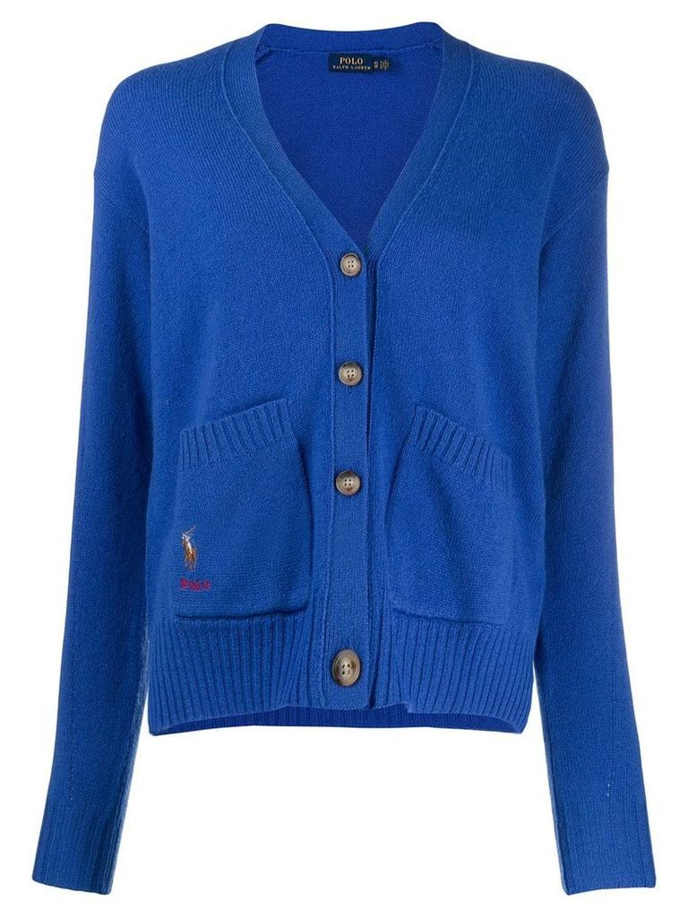 Polo Ralph Lauren button-down v-neck cardigan - Blue