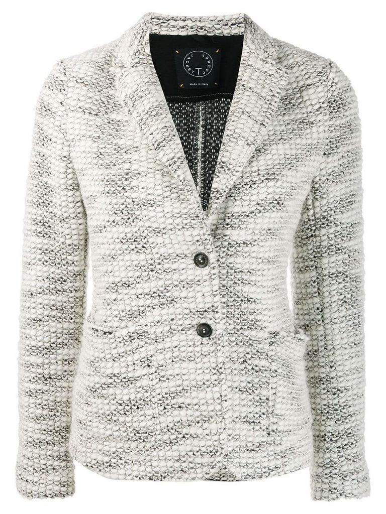 T Jacket classic fitted blazer - White