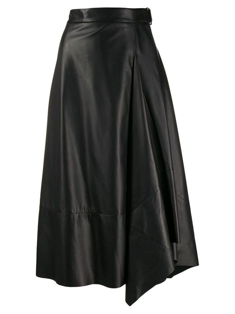 Brunello Cucinelli wrap midi skirt - Black