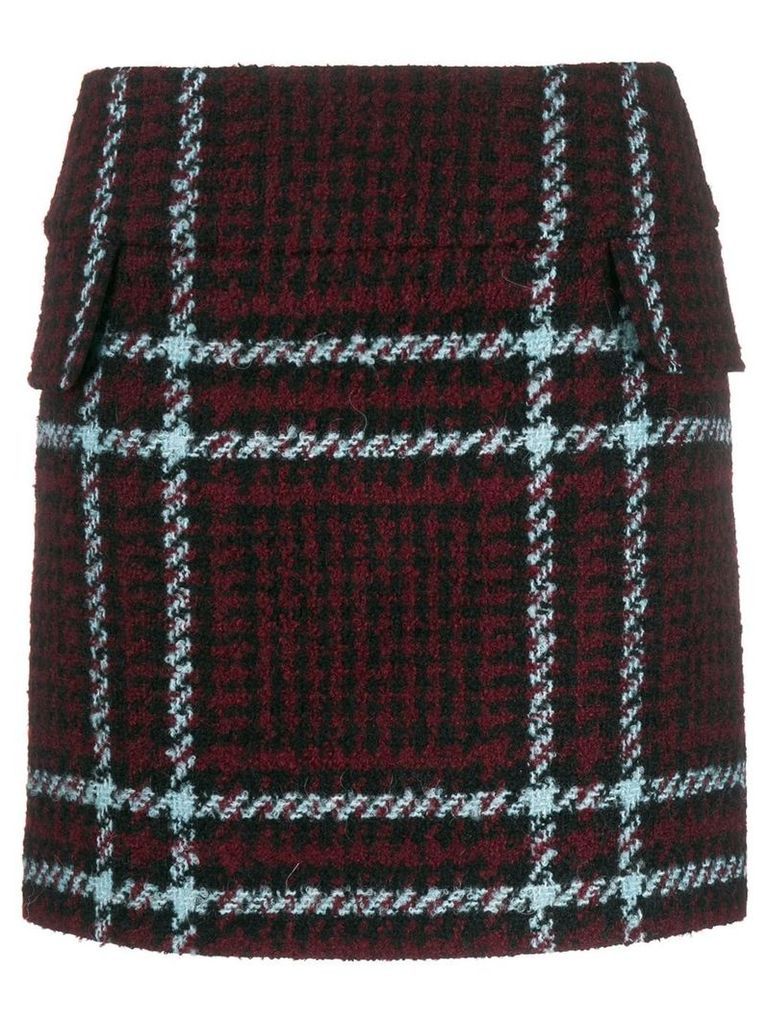 Mulberry tartan pattern skirt - Red