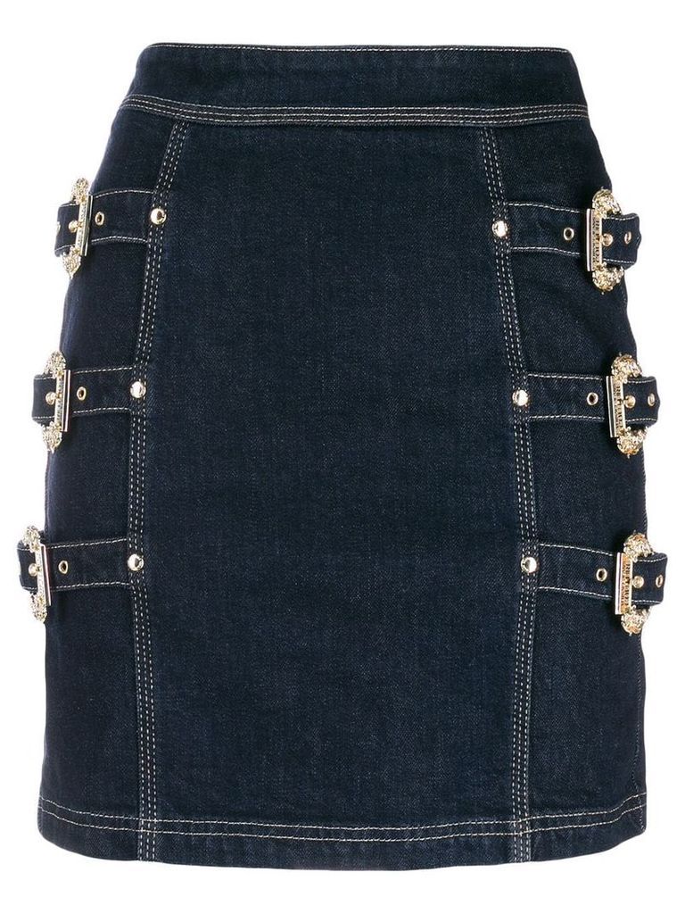 Versace Jeans Couture buckle skirt - Blue