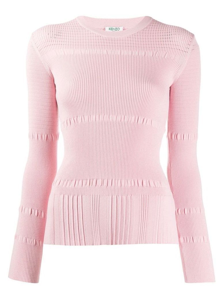 Kenzo ribbed knit sweater - PINK