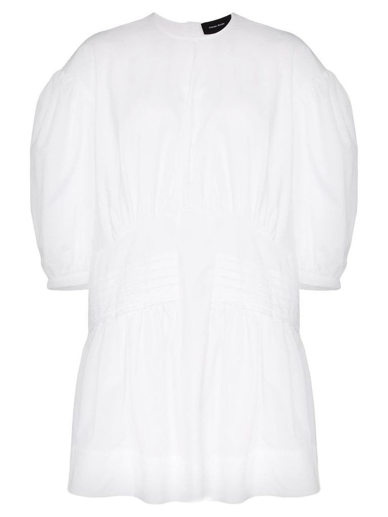 Simone Rocha balloon sleeve mini dress - White