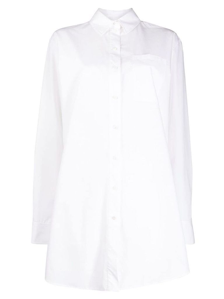 Karl Lagerfeld embellished logo shirt - White