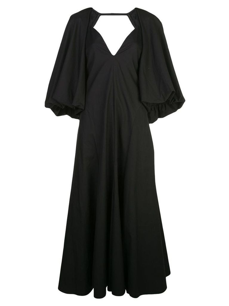 Khaite oversized sleeve dress - Black