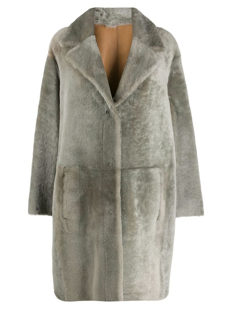 Drome reversible double-breasted coat - Grey
