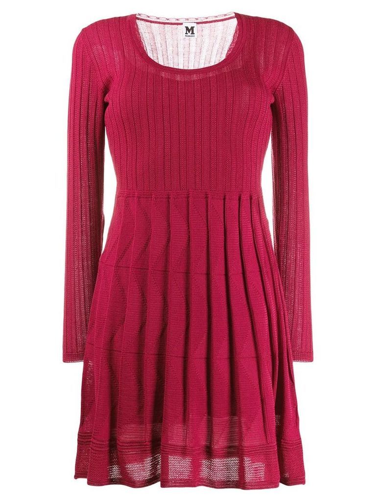 M Missoni patterned knitted dress - Red