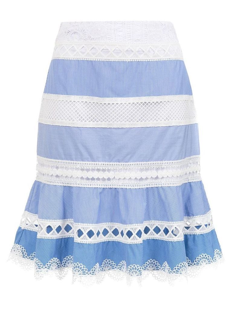 Martha Medeiros Camila short skirt - Blue