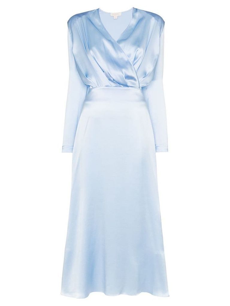 Matériel V-neck cut-out dress - Blue