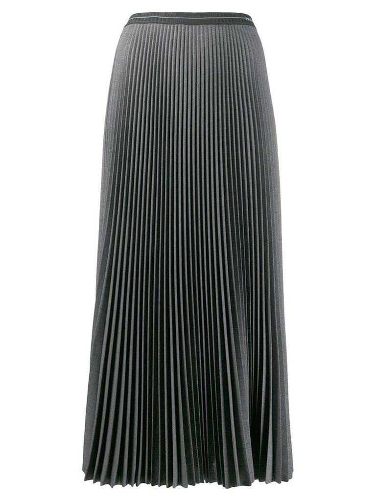 Prada pleated A-line skirt - Grey