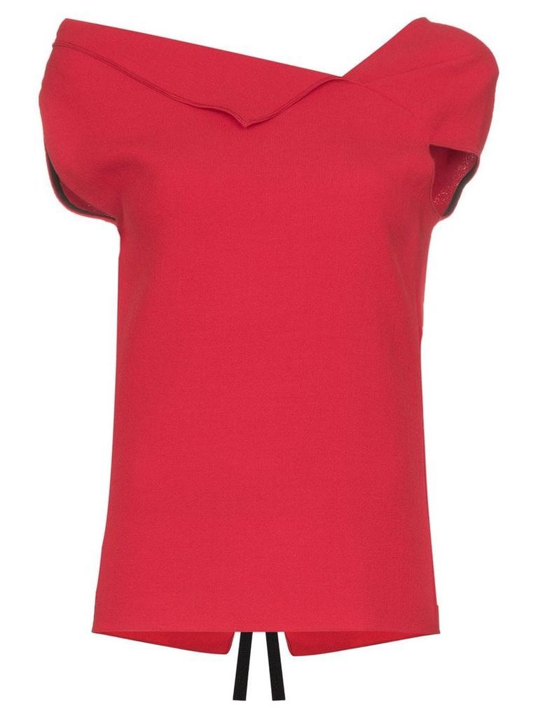 Roland Mouret Raywell origami top - Red