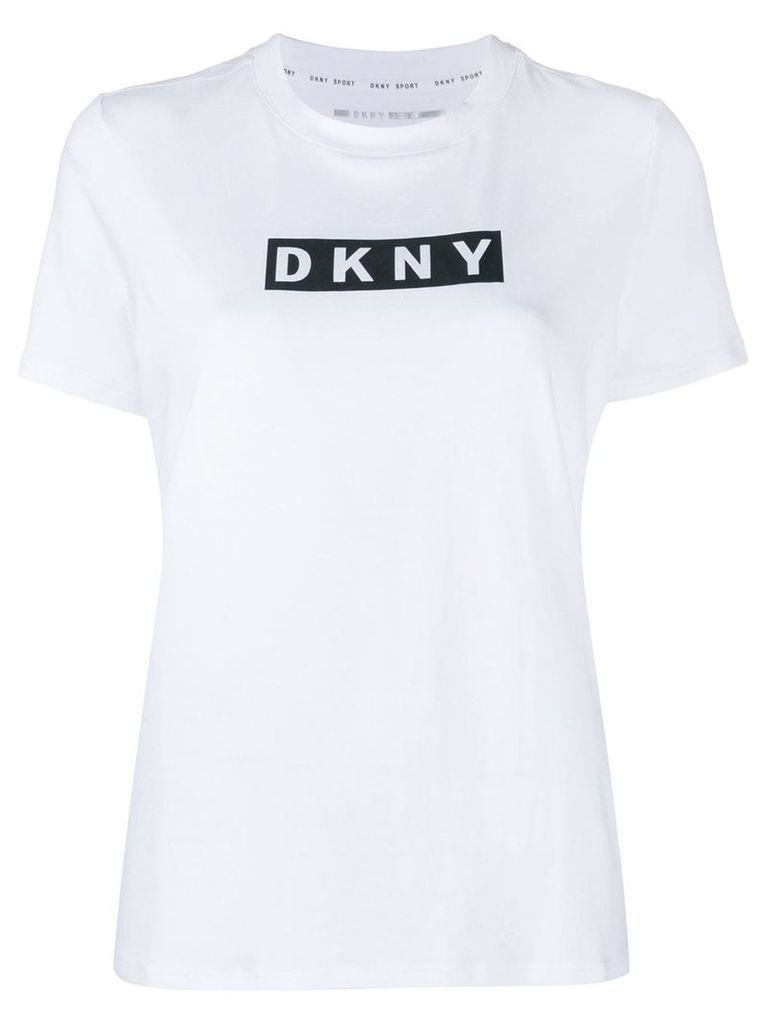DKNY box logo print T-shirt - White