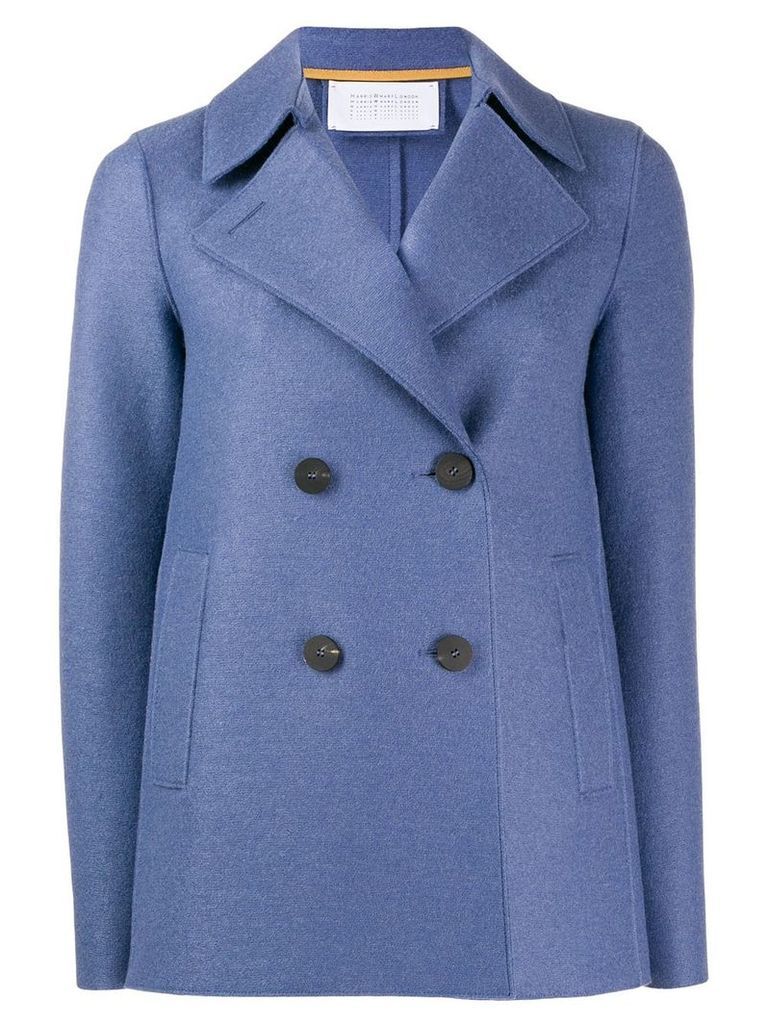 Harris Wharf London double-breasted coat - Blue