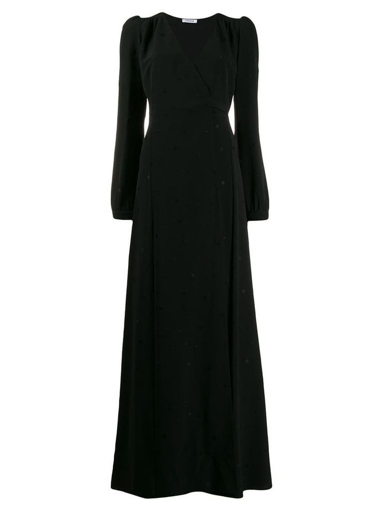 P.A.R.O.S.H. long V-neck dress - Black