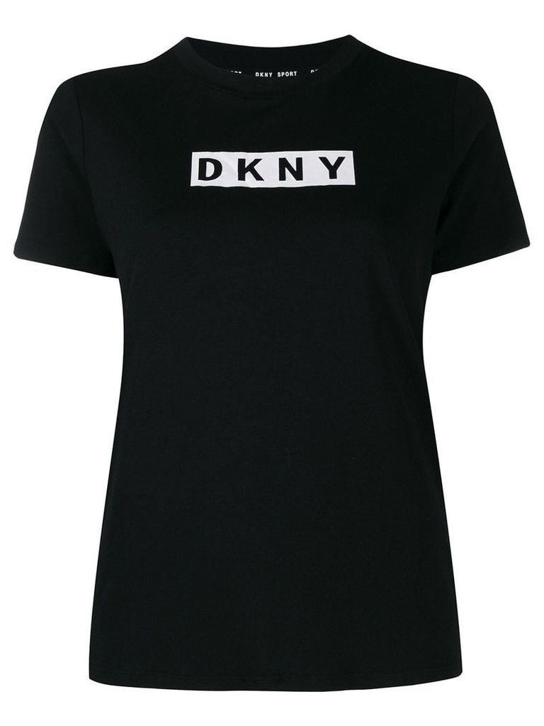 DKNY box logo print T-shirt - Black